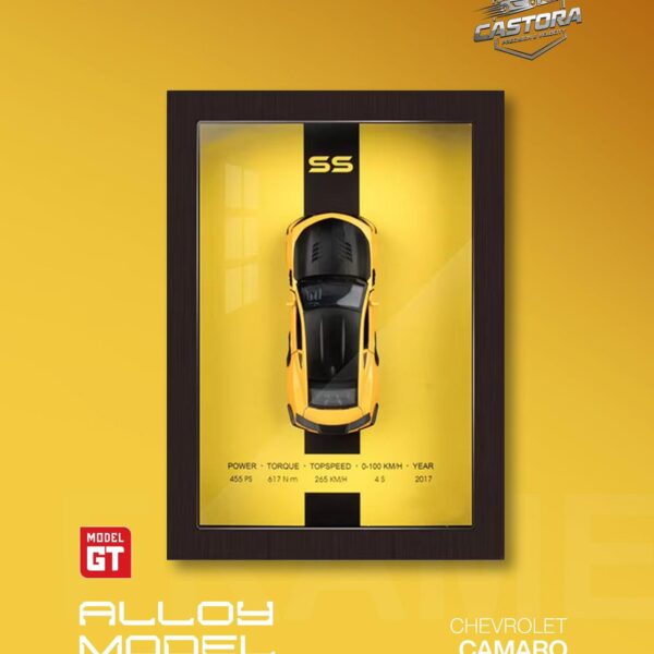 Castora 3D 1:32 Scale Model Shadow Box Frame – Edition SS (Bumblebee Yellow)