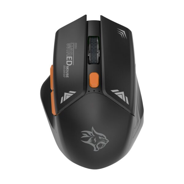Porodo Wireless Mouse 2.4G Nano USB with 10m Rage and 1600 DPI / Power Saving Technology / Gaming Design