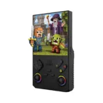 Porodo Gaming 4" Square Display Retro Handheld Game Console, 4000mAh Lithium Polymer Battery, 10 Hours Battery Life, 1GB RAM, Quad-Core Performance, Multi-System Support
