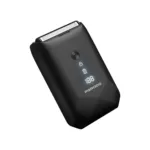 Porodo Lifestyle Dual-Blade Pocket Shaver, 8000 RPM Motor, Digital Display, Travel Lock, 600mAh Battery, Type-C Charging, Waterproof IPX6, Black