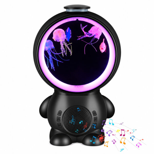 Astronaut Jellyfish - Bluetooth Speaker and LED Lamp with 14 Calm music, 10 Types of Lights, Decorative Lamp for Children, Men, Women, Decoration Gift