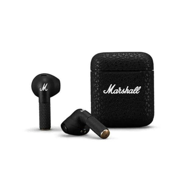 Marshall Minor III Bluetooth Earphones Water Resistant Earphones Bluetooth Wireless Earbuds - Black