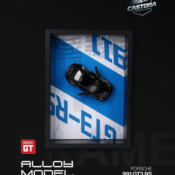 Castora 3D 1:32 Scale Model Shadow Box Frame – Edition 991 (Stealth Blue Split)