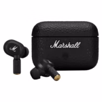 Marshall Motif II ANC In-Ear Headphones, Bluetooth 5.3 LE Connectivity, 6mm Dynamic Drivers, Up to 9H Playtime, Touch Controls, IPX5 Earbuds & IPX4 Case Rated Protection, Black